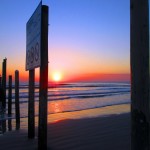 Enjoying a Sunrise on New Smyrna Beach, Florida